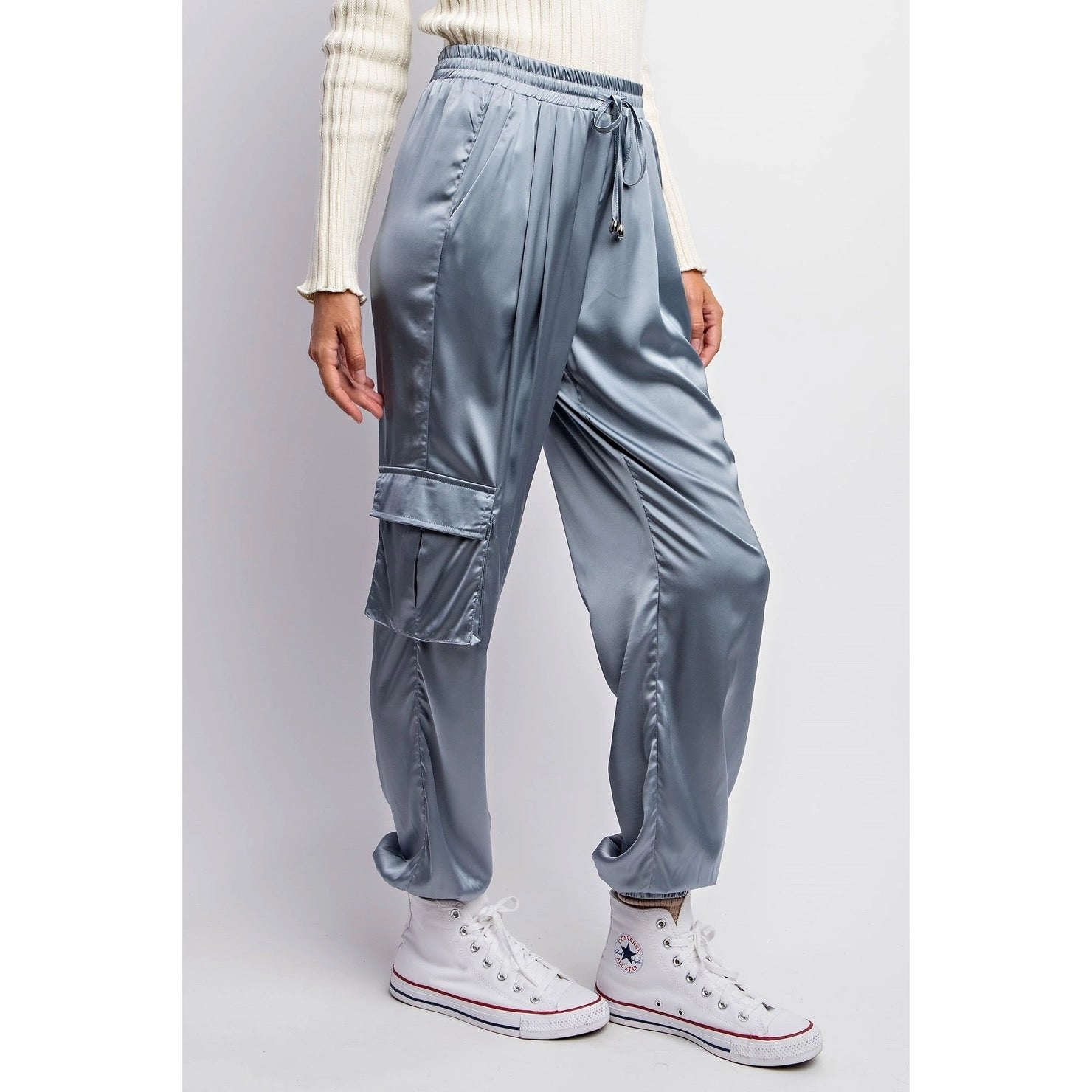 Satin Joggers - 3 Colors – A Little Bird Boutique