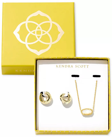 Resin and Gold Earrings