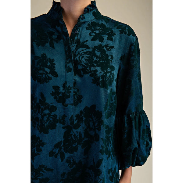 Flocked Fall In Love Dress - Three Colors