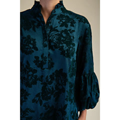 Flocked Fall In Love Dress - Three Colors