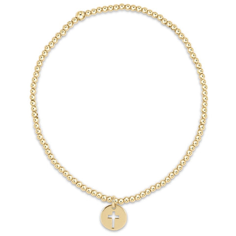 enewton classic gold 4mm bead bangle