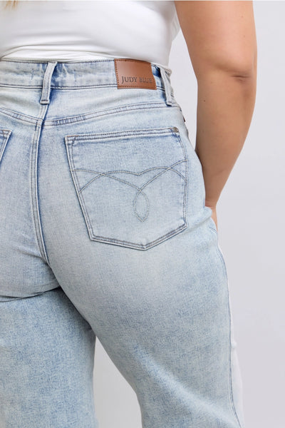 Judy Blue Plus High Waisted Wide Leg Jeans