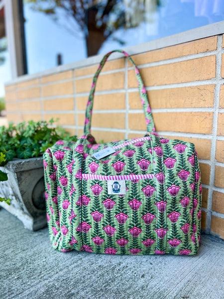 Block Print Travel Bags-Multiple Options