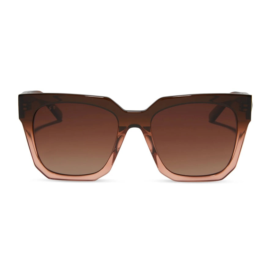 DIFF Bella 2 Taupe Ombre Crystal Brown Gradient Polarized