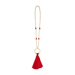 Bamboo Tassel Necklace