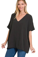 Lisa Airflow Woven Top-3 Colors
