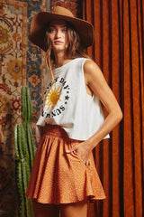Y2K Ditsy Floral Mini Skirt