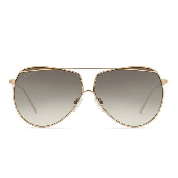 DIFF Maeve Gold G15 Gradient Sunglasses