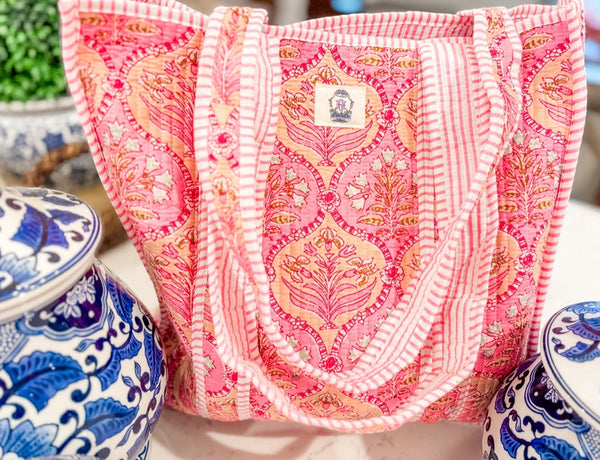 Block Print Travel Bags-Multiple Options