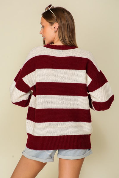 Striped Gameday Sweater