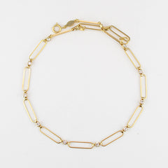 Paperclip Chain Crystal Necklace