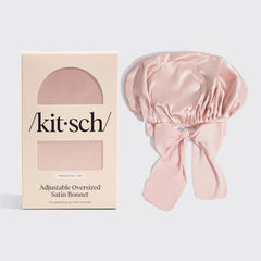 Kitsch Adjustable Oversized Satin Bonnets - 3 Colors