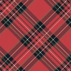Hester and Cook Red Plaid Cocktail Napkins
