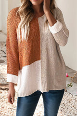 Color Block Tunic Sweater - 2 Colors