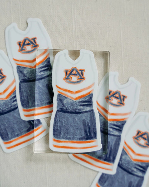 Auburn and Alabama Cheerleader Stickers, Collegiate, Game Day