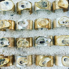Oyster Bracelets - Silver and Gold