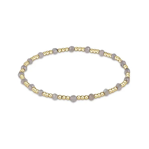 enewton Gemstone Gold Sincerity Pattern 3mm Bracelets - Multiple Colors