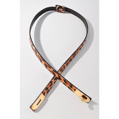 Skinny Leopard Belt