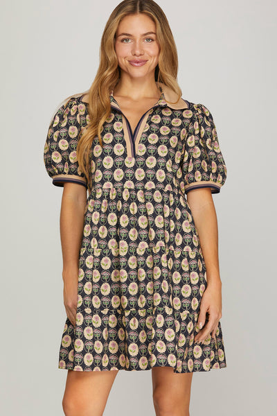 Portrait in Floral Dress