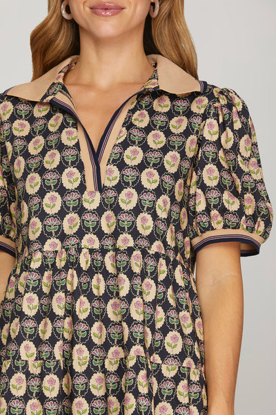 Portrait in Floral Dress