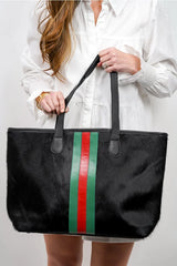 Parker and Hyde Black Stripe Hyde Tote
