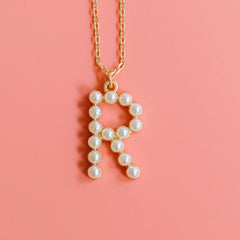 Chadwick Pearl Initial Necklace
