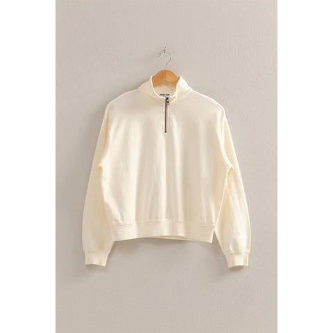 Caught Up Half Zip Sweatshirt-3 Colors