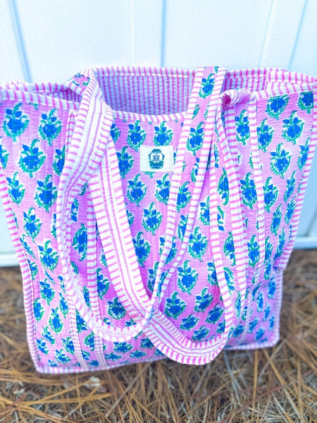 Block Print Travel Bags-Multiple Options