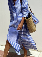 Sophie Striped Shirt Dress