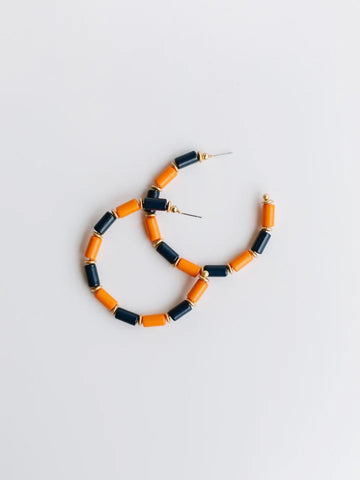 K&K Circle Pendant Necklace & Stud Earring Set