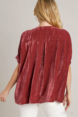 Sundown Velvet Top - 2 Colors