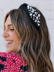 Samson Pearl Headband - Black