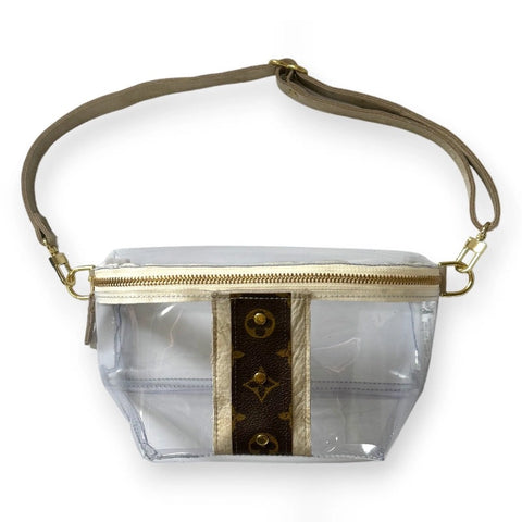 Britt Belt Bag in Vinyl Vogue, Leather | Upcycled Lv