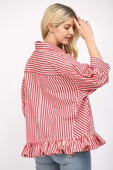 Sweet Caroline Button Down Denim Blouse
