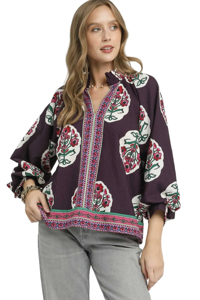 Plumtastic Blouse