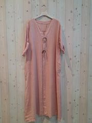 Nina Spanish Linen Dress
