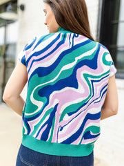 Noelle Sweater-Magic Marble Green