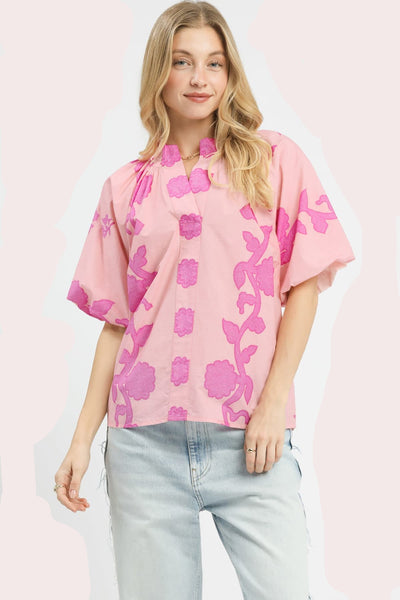 Creme of Pink Blouse