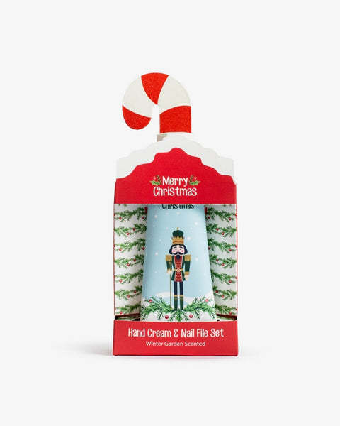 Nutcracker and Holly Hand Cream and Nail File Set