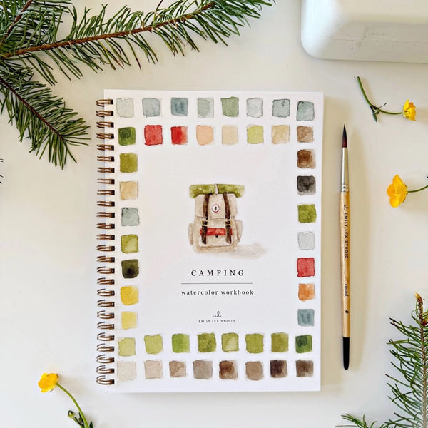 Watercolor Workbooks, Paint Sets, and Brushes