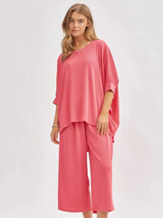 Dear Scarlett Wrinkle Free Bali Travel Two Piece Sets - 5 Colors