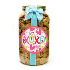 Valentine XOXO Cookie Gallon Jar - Chocolate Chip