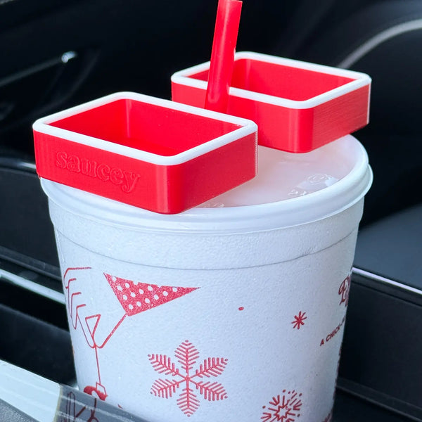 Sauce Over The Straw Trays - 3 Kinds