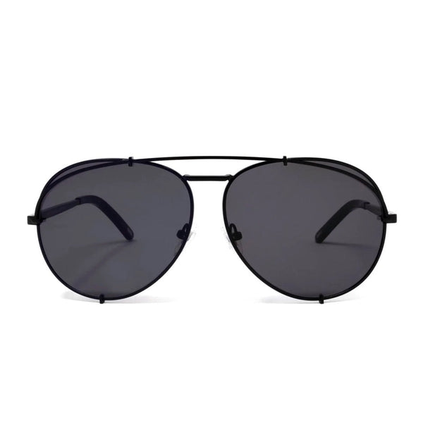 DIFF Koko Matte Black Grey Sunglasses
