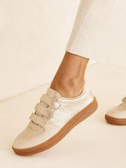 Gold Joy Velcro Sneakers