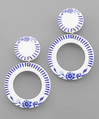 Blue and White Earrings - 5 Styles