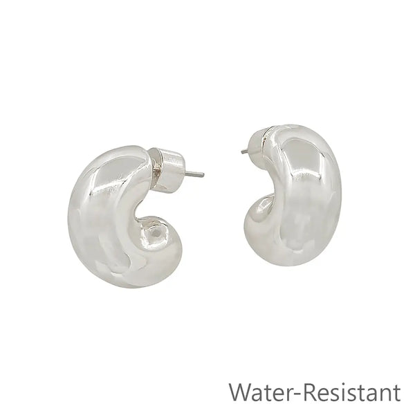 Hughie Higgie Silver Hoops