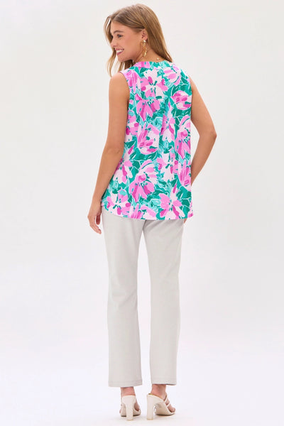 Dear Scarlett Abstract Floral Tank - Plus
