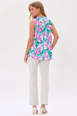 Dear Scarlett Abstract Floral Tank - Plus