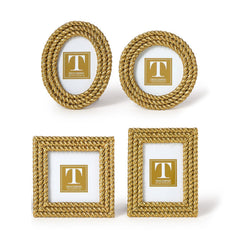 Mini-cadres photo motif corde - 4 formes